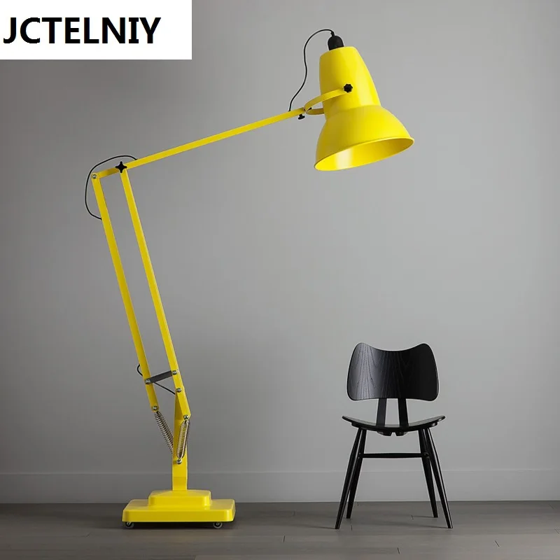 

Giant iron floor lamp individuality brief vertical retractable lamp