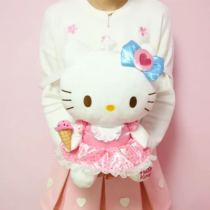 Милый мультяшный Плюшевый Рюкзак hello kitty My Melody, женский рюкзак hello kitty My Melody, детский школьный рюкзак для девочек, подарки для детей