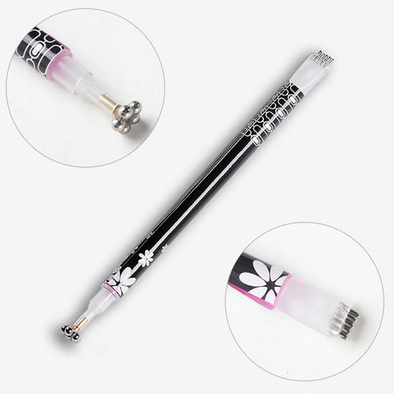 

New 1pcs Flower Nail Art Magnet Pen for DIY Magic 3D Magnetic Cats Eyes UV Gel Polish Brush Acrylic Tool
