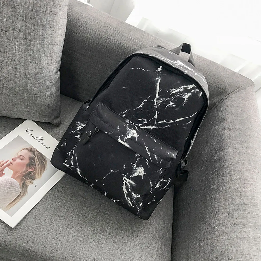 backpack travel Marble pattern large-capacity school bag shoulder bag shoulder bags backpack school student bag backpacks Ju17