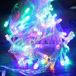 20 штук 100 м Водонепроницаемый 220 В 600 LED праздничные огни строки для рождественской вечеринки Фея Красочный Xmas Гирлянды светодиодные огни DHL