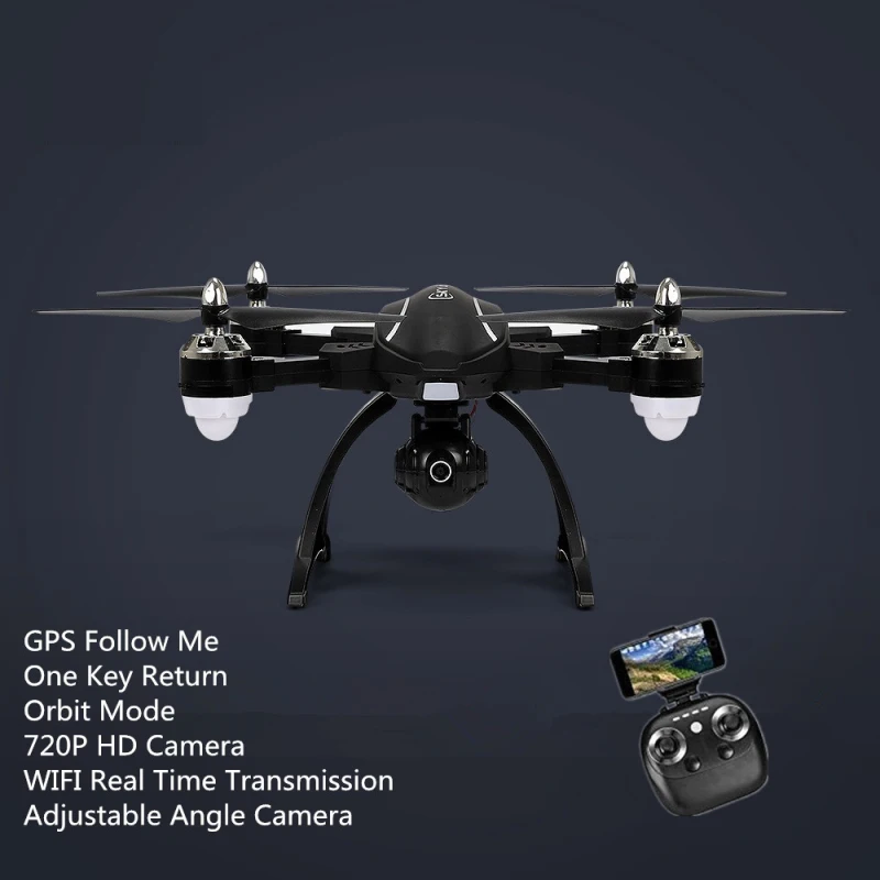 

Intelligent Folding GPS RC Drone With 720P WIFI FPV Automatic adjustment camera 4CH 6-AXIS RC Quadcopter Auto Follow Me Drone