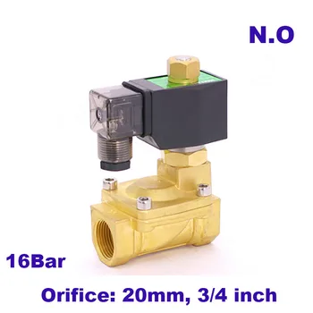 

GOGO Normally Open 2 Way Pilot Diaphragm Brass solenoid water valve flow control 3/4" BSP 220V 24V DC 20mm PX-20K NBR 0.5-13bar
