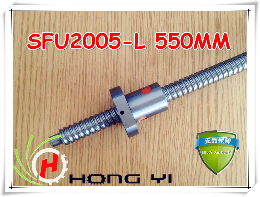 

Free Shipping 1pcs SFU2005 550mm Rolled Ball screw +1pcs RM2005 ballnut + end machining for BK/BF15 standard processing