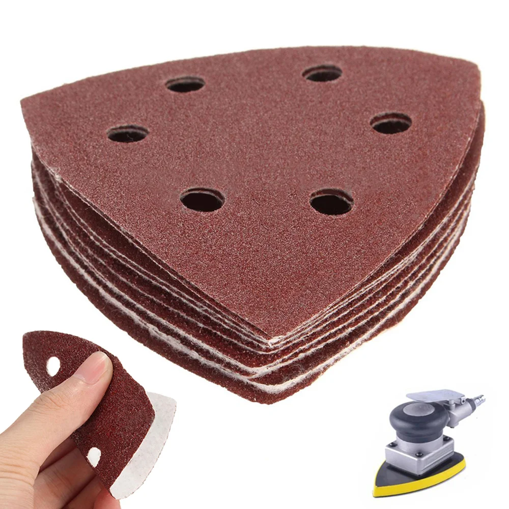 

50Pcs Triangle Sanding Sheets Mouse Detail Sander Pads 40 60 80 100 120Grit Sanding Sheets Paper for Abrasive Tools
