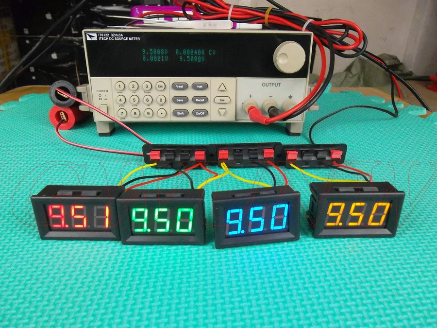 GWUNW BY356V DC 0-500 В 3 Бит Цифровой вольтметр Панель метр тестер напряжения метр