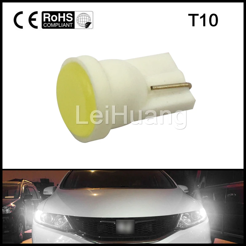 

1x T10 W5W Light Lamp white color 194 Door Instrument Side Wedge Bulb