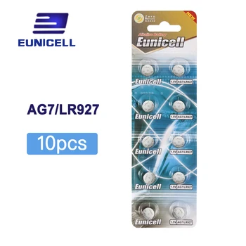 

10pcs/lot AG7 LR927 coin Battery batteries for Watch Toys Remotes