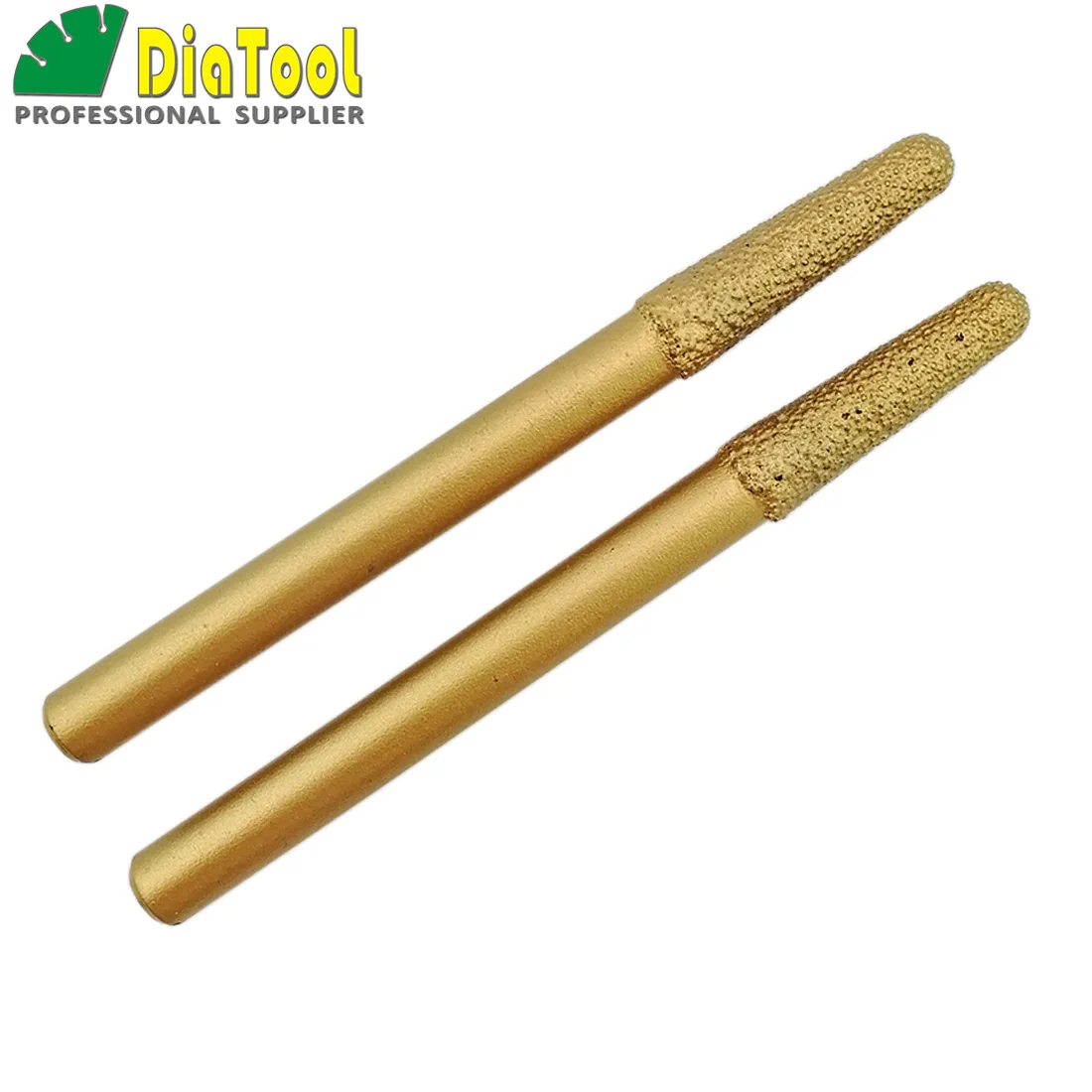 SHDIATOOL 2pcs 8-6/30MM CNC taper ball-end cutter Vaccum Brazed Diamond rotary burrs carving tools granite marble engraving bits