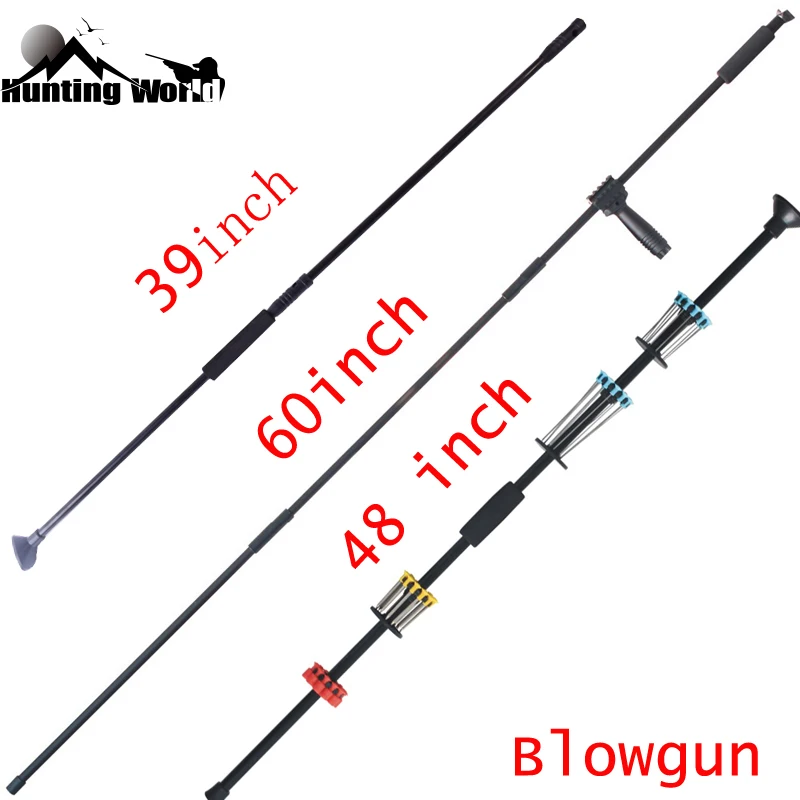 

39'' 48'' 60'' Archery Indoor Outdoor Blow Gun Blowgun Metal Needles for Hunting Shooting Darts Game Sports Outdoor Equipment