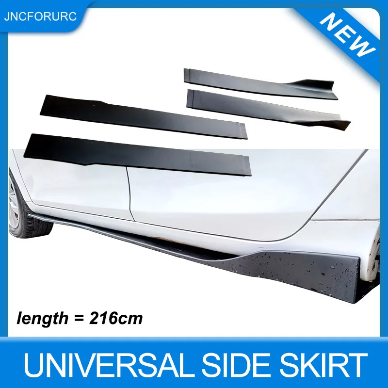 New Universal Side Skirt 216cm For Sedan Hatchback Cars Quality PP