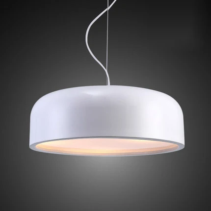 

Black / White Round Droplight, Nordic Iron Aluminum Lampshade Pendant Lights, E27 110V/240V for decor Pendant Lamp Light Fixture