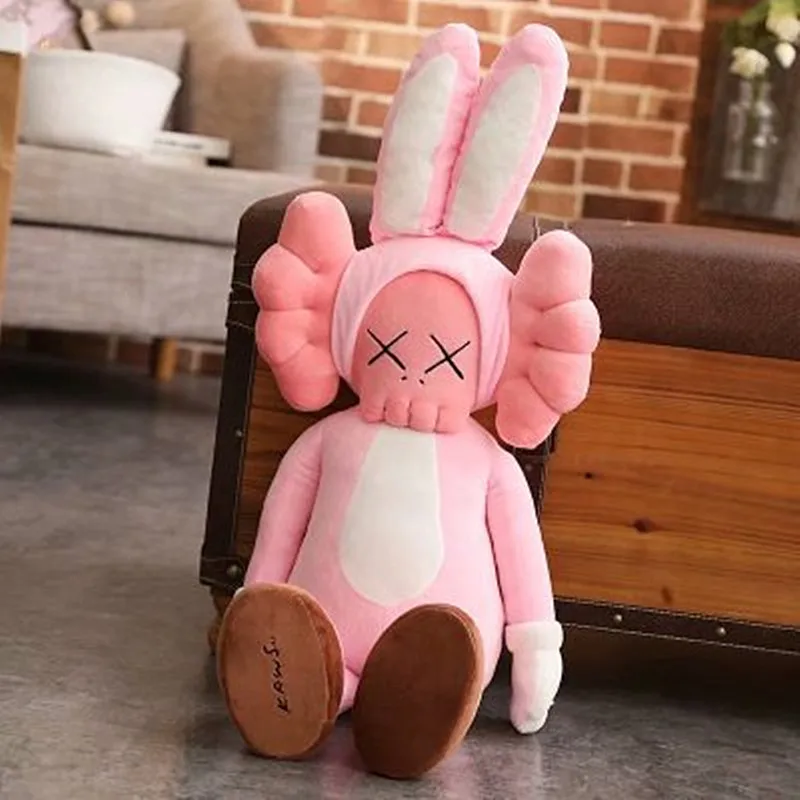 

45/70/90CM KAWS Sesame Street Pink Rabbit BRIAN Plush Toy BFF OriginalFake Street Art Accessories Collection Morden Gift M435