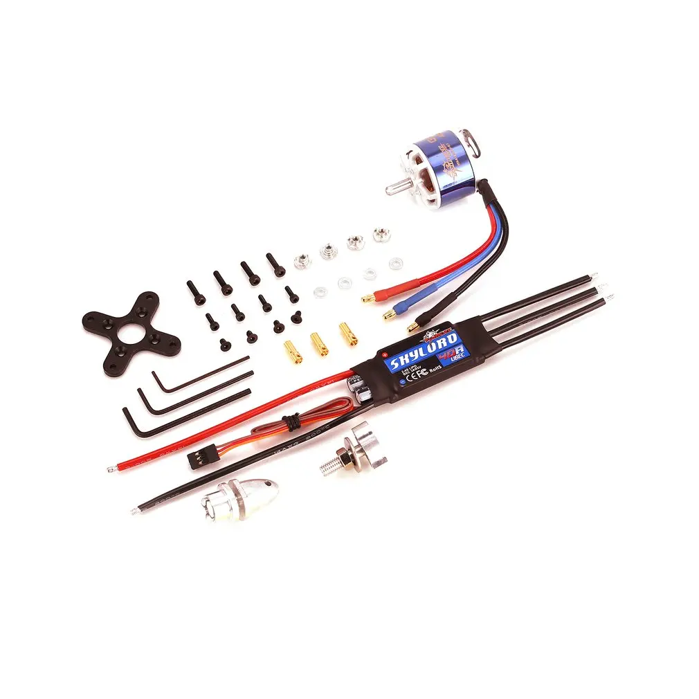 

TC-G 3514 KV1150 8T Brushless Motor Skyload 40A Brushless ESC Combo Set for RC Fixed Wing Airplane Drone Helicopter Model Parts