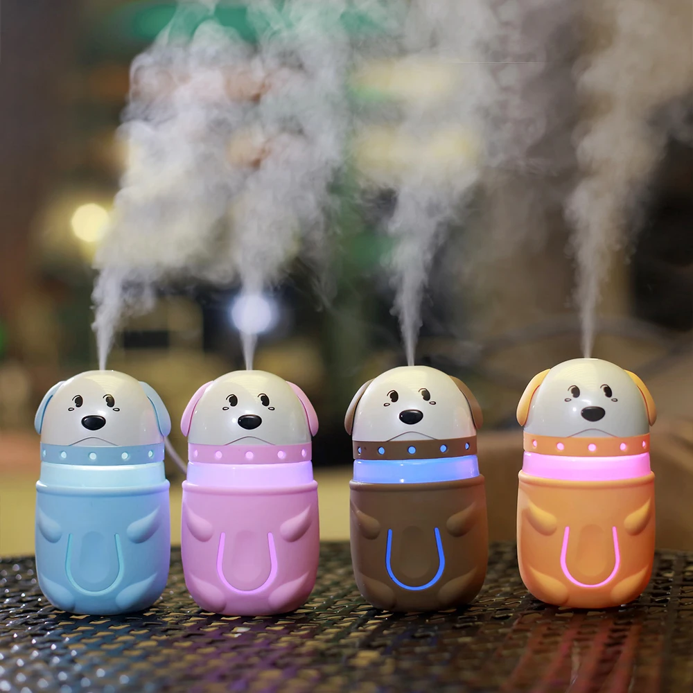 165ml Cute Funny Puppy Humidifier Air Diffuser Purifier Atomizer