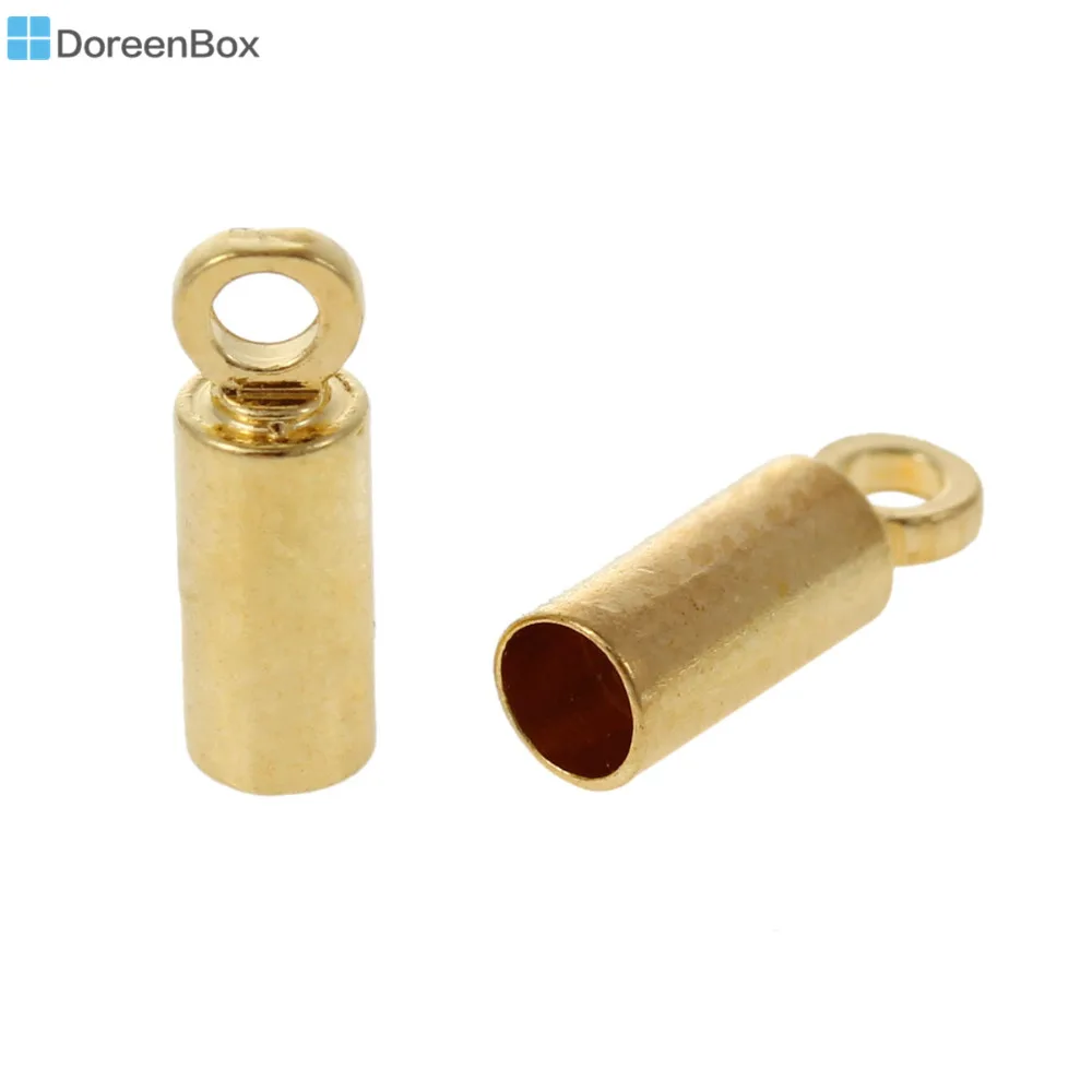Медный шнур Doreen Box колпачки золотого цвета для ювелирных изделий ожерелий