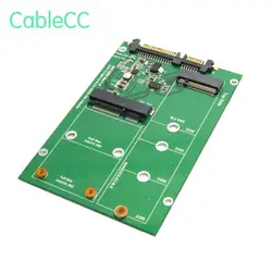 2 в 1 Combo Mini PCI-E 2 Lane M.2 NGFF & mSATA SSD SATA 3,0 III адаптер конвертер pcba отслеживания + доставка