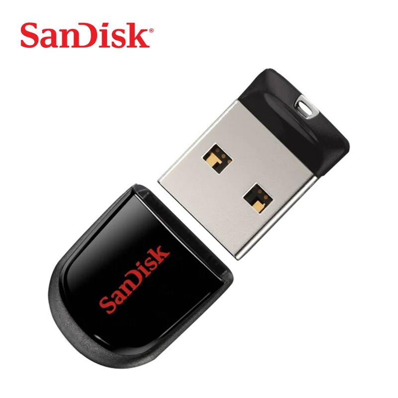 SanDisk Fit CZ33 супер мини USB флеш-накопитель 64 ГБ USB 2,0 флеш-накопитель 32 Гб карта памяти s 16 Гб U дисковый накопитель