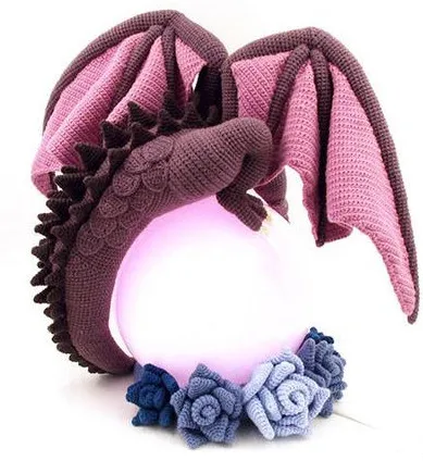 Crochê Brinquedos Amigurumi Dragão Modelo Número B01 2 Móbiles e chocalhos para bebês
