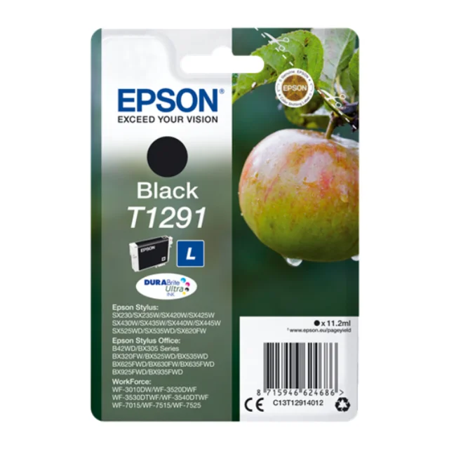 

Epson T1291, Negro, Epson, - WorkForce WF-3520DWF 7525 7515 T129