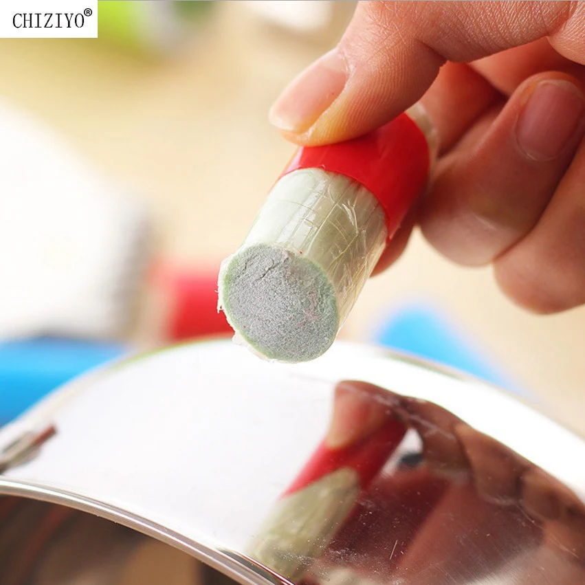 1pc Stainless Steel Rod Magic Stick Rust Remover Cleaning Wash Brush Wipe Pot For Wheel Hub Lron Pot Tableware CHIZIYO