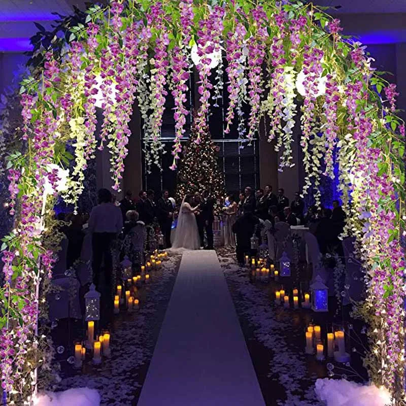 

Vine flower for Bachelorette party Wedding arch bouquet church baby bridal shower birthday Gender Reveal Decoration backdrop
