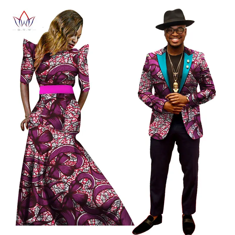 Африканские платья для Для женщин в африканском стиле платье Базен Riche Для женщин макси платье Для мужчин s Блейзер Slim Fit Blazer Для мужчин