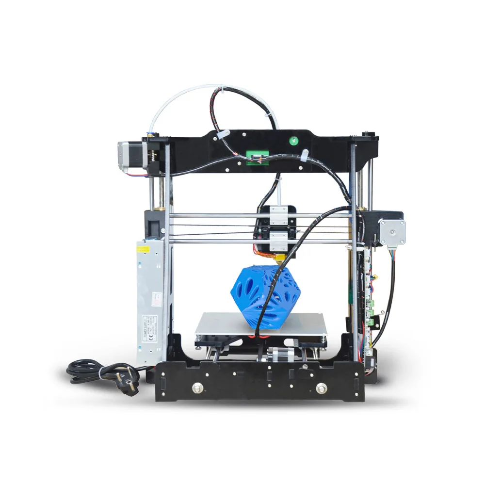 P802E Tronxy P802E настольный 3d принтер DIY Kit самостоятельная сборка акриловая структура Боуден экструдер MK3 Тепловая Печать Размер 220*220*210 мм - Цвет: P802E
