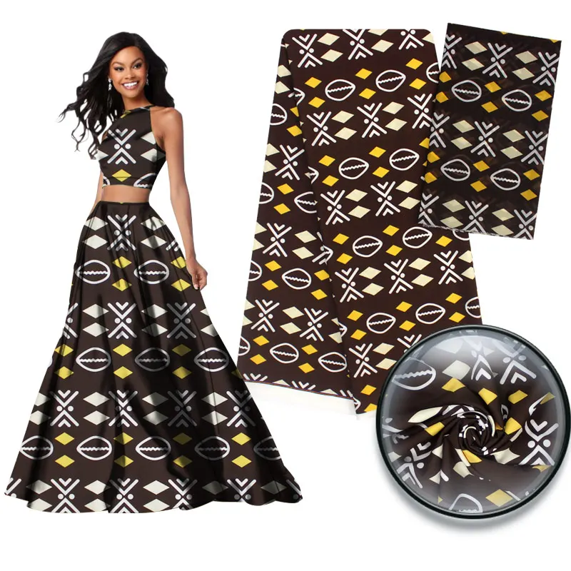2018 African Fabric Wholesale Soft Silk Fabric For Dress African