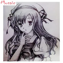 Полный квадратный/круглый алмаз 5D DIY бриллиант картина мультфильм девушка, алмазная вышивка на заказ фото вышивка крестиком украшение дома