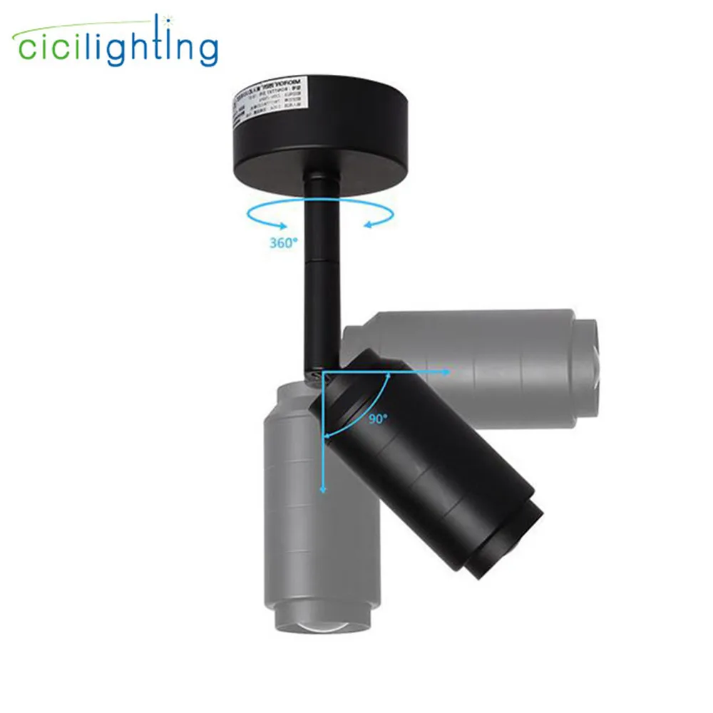 Modern Track Light Zoomable Adjustable Beam Angle Rail lamp Spot Clothing Shoes Shop Zoom Exhibition Gallery Lamp COB Spotlights 3