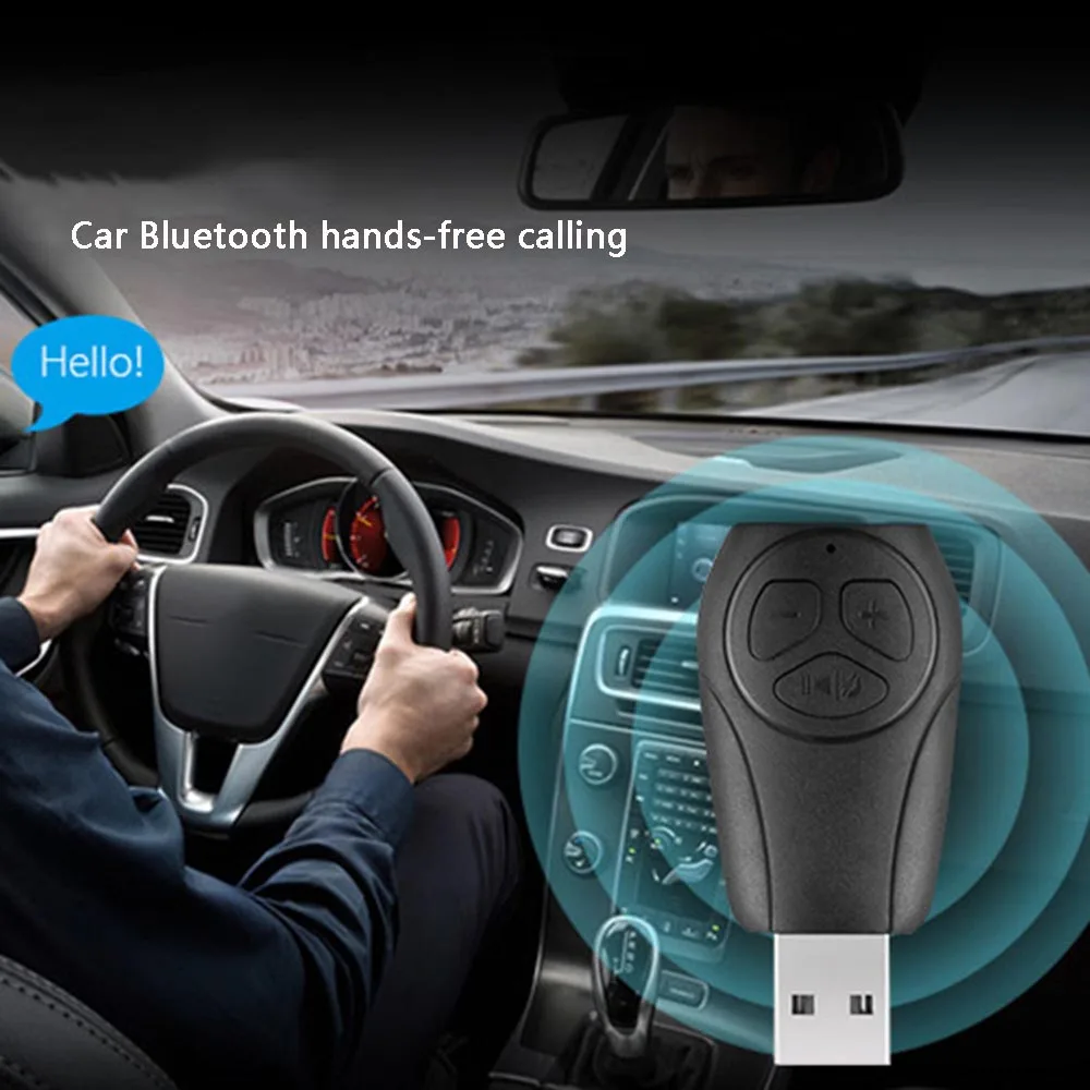 Беспроводной USB Bluetooth ресивер 3 5 мм AUX аудио разъем TF кардридер микрофон bluetooth