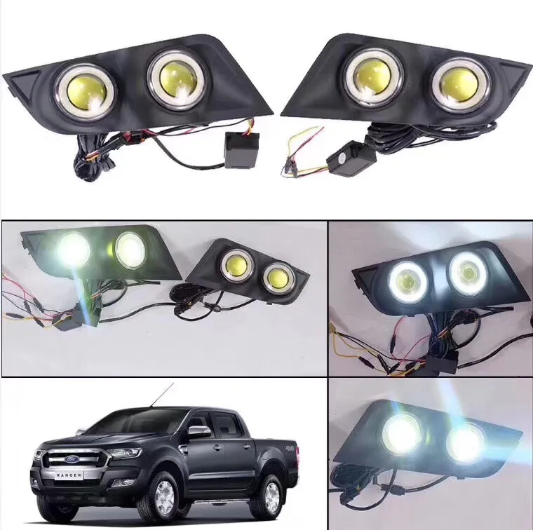 one set waterpoor LED fog light day light DRL for Ford Ranger T6 T7 2012 2013 2014 2015 2016 2017 2018 one set waterpoor LED fog light day light DRL for Ford Ranger T6 T7 2012 2013 2014 2015 2016 2017 2018