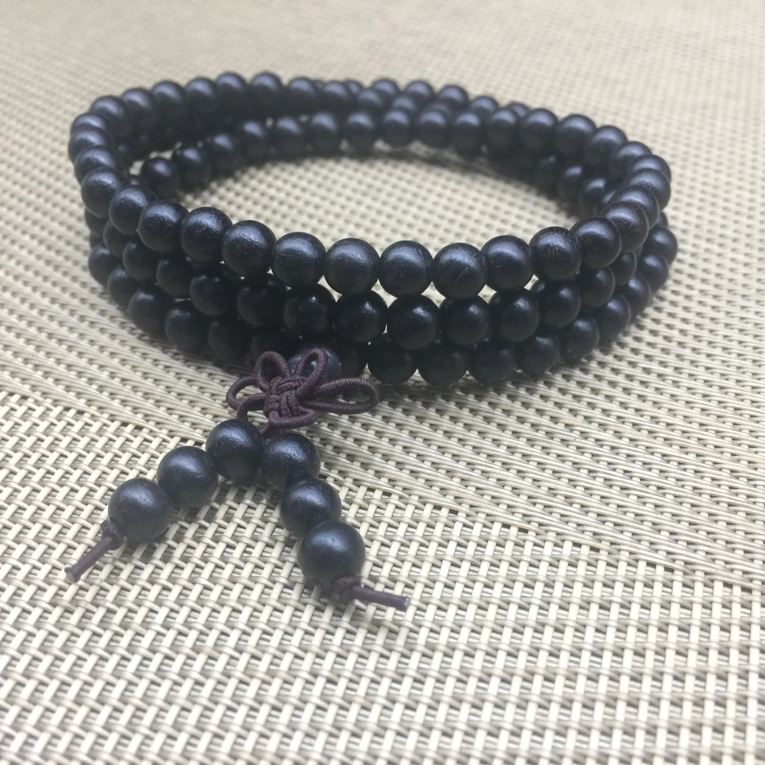 108 6mm Black Sandalwood Buddhist Buddha Meditation Beads Bracelets 108 6mm Black Sandalwood Buddhist Buddha Meditation Beads Bracelets For Women Men Jewelry Prayer Bead Mala Rosary Bracelet