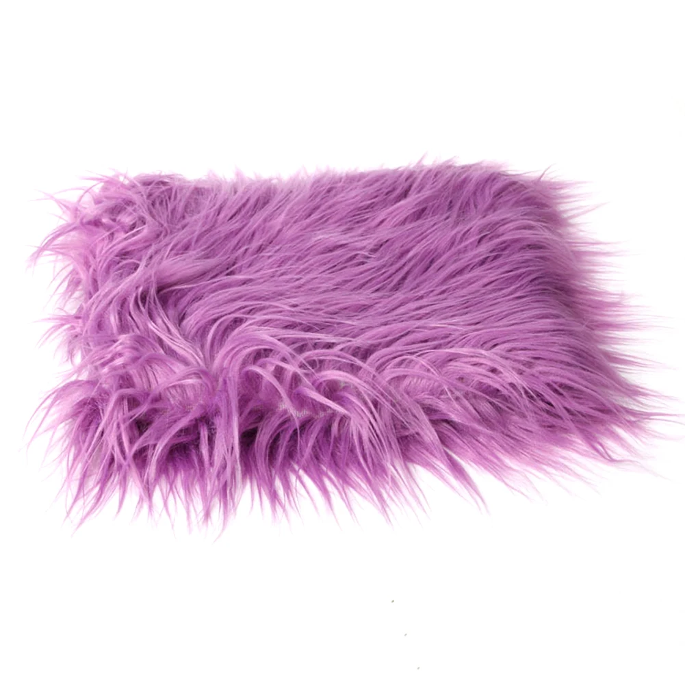 Purple 3 цвета, мягкий искусственный мех для новорожденных, одеяло для фотосессии, искусственный мех, одеяла для заднего фона, пеленка для сна, одеяло s - Цвет: Purple