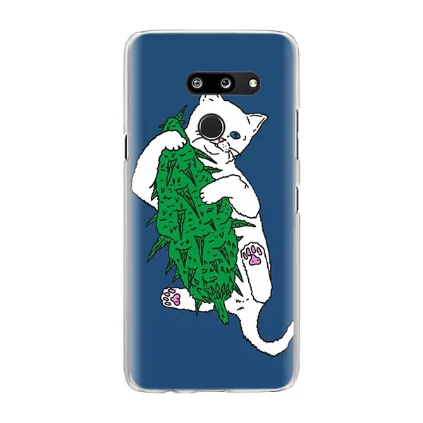 09 Мило популярным средний палец кошка телефонные чехлы для LG G7 G8 ThinQ G5 G6 V30 V40 V50 ThinQ Q6 Q7 жесткий поликарбонатный чехол-крышка - Цвет: 09