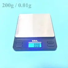 Портативные мини-электронные весы 200 г/0,01 г золотые ювелирные изделия карманные почтовые кухонные ювелирные изделия Вес балансовая цифровая шкала