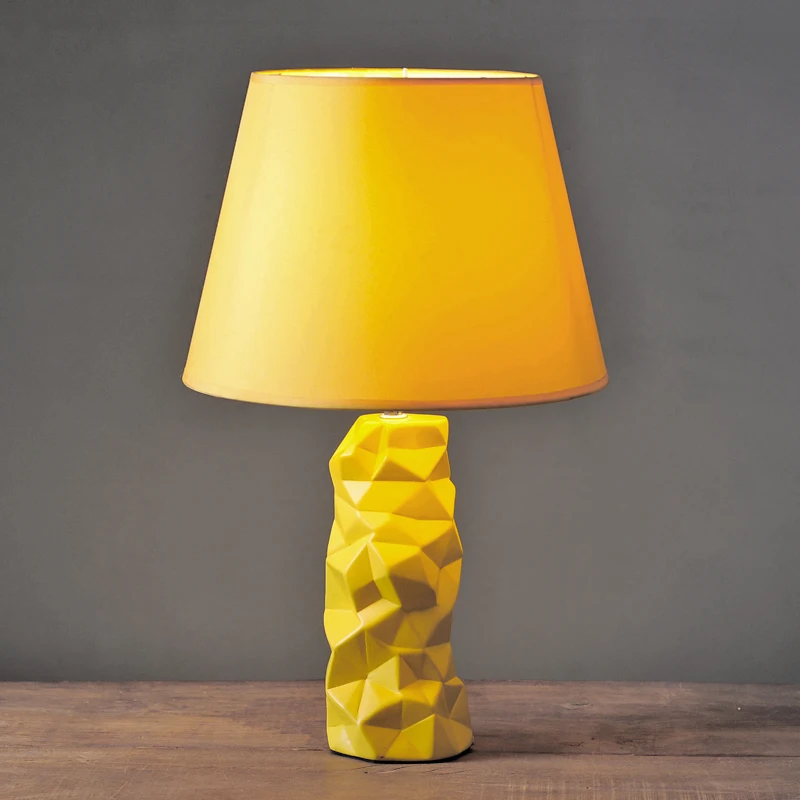 Новый современный модный креативный минимализм желтая керамическая ткань