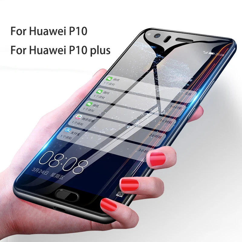 Закаленное стекло для Huawei P30 lite P20 P10 Защита экрана прозрачная полноразмерная