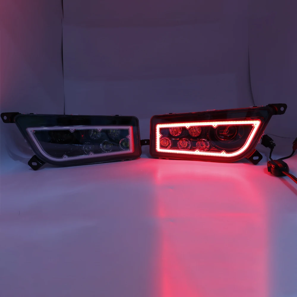 Black Polaris RZR 1000 LED Halo Headlight 2015-2016 for Polaris RZR 900 Led Headlight Kit 2014-2016 RZR XP 1000 XP TURBO Lamp (52)