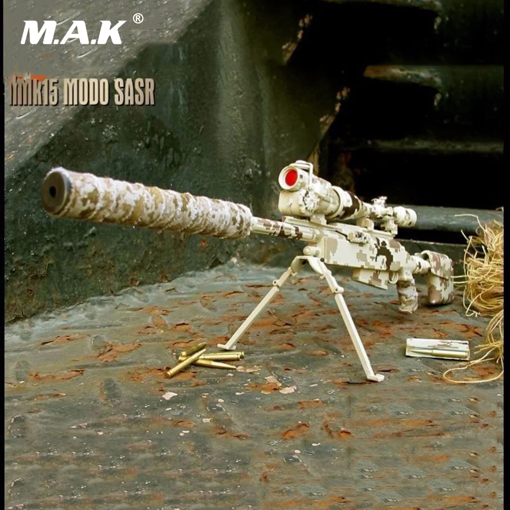 

1/6 Scale Figure Weapon Gun Models Desert Camo Sniper Rifle Model Toys Collectible Accessory for 12 inches Action Figure