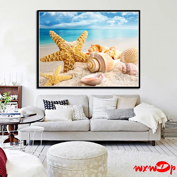 Wxwdp 5d Diy Diamant Malerei Kreuzstich Diamant Stickerei Seestern