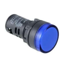 KSOL AC 220 V LEVOU Luz Indicadora de Sinal Lâmpada Piloto Preto Azul