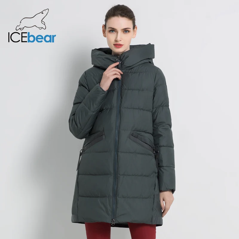 ICEbear New Women's Winter Coat Fashion Woman Jacket Female Cotton Jackets Hooded Ladies Coat Warm Brand Clothing GWD18203I