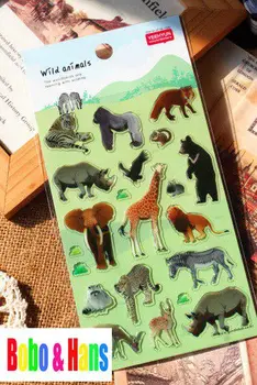 

New 3D forest animal style deco sticker Scrapbooking Decoration label Wholesale