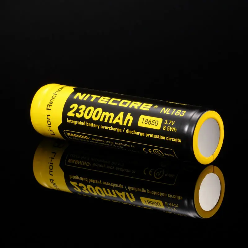 Оригинальное зарядное устройство Nitecore 18650 NL183 2300 мА/ч, 3,7 v 8.5Wh защищенный выключатель питания высокая производительность разряда литий-ионный Перезаряжаемые тесто