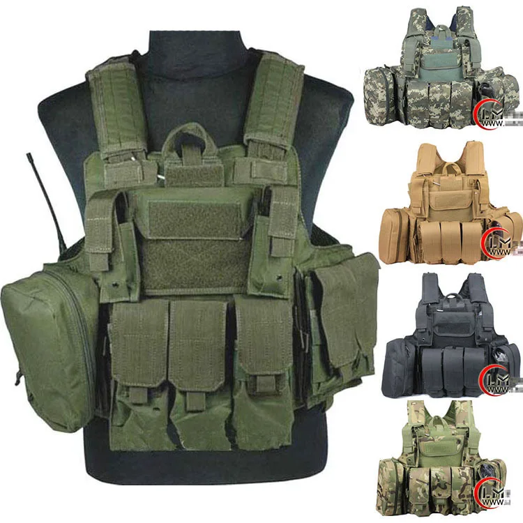 Tactical vest military Law Enforcement SWAT Vest plate carrier airsoft ...