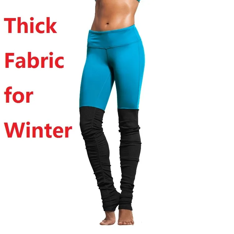 blue Winter thick fabric warm 300gsm yoga pant sports legging fitness leggings workout pants gym activewear gear outfits running clothes tights pant (5)