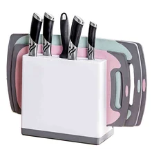 A1 держатель инструмента Многофункциональный пластиковый кухонный нож стойки разделочная доска стеллаж для ножей полка для хранения wx8281625