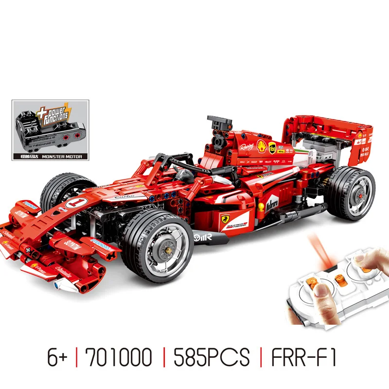 

2.4Ghz Remote radio control building block italy famous brand Ferra F1 racing team speed champion model bricks rc toy collection